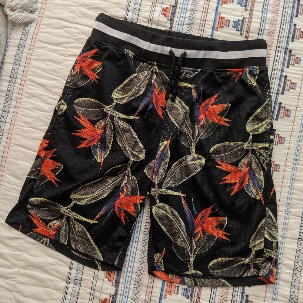 Tropical Floral Print Shorts